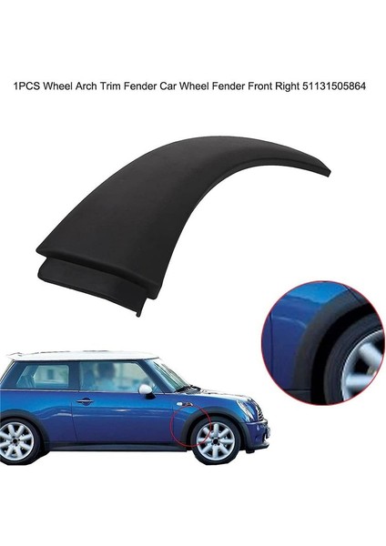51131505864 Ön Tekerlek Sağ Arka Tekerlek Arşap Kaput Çamurluk Kemer Kapağı Kapak Trim Tekerleği Kenar Çamurluk Bmw Mini Cooper (Yurt Dışından) fiyatları