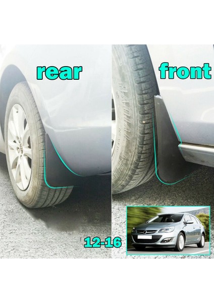 Vauxhall Opel Astra J Buick Verano 2010-2016 Çamurlu Çamurlar Için Çamur Fleps Sıçrama Muhafızları Çamur Flap Mudguards (Yurt Dışından) fırsatları