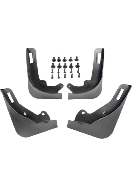 Tesla Model Y Için Araç Yumuşak Kauçuk Çamurluk Arka Tekerlek Çamurlukları (Yurt Dışından)