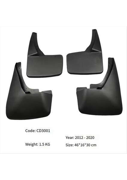 4pcs Araba Çamur Muhafızları Çamur Flap Splash Cadillac Escalade Için Parçalarla Çamur Fender&#39 I 2007-2020 (Yurt Dışından) indirimleri