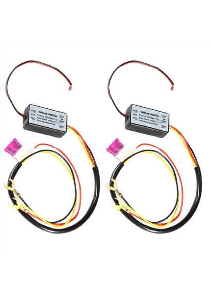 2x Araba LED Gündüz Koşu Işıkları Denetleyicisi Röle Kabuğu Dimmer Dimmer Açık/kapalı 12-18V Sis Lambası Denetleyicisi Drl Denetleyicisi (Yurt Dışından)