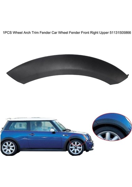 51131505864 Ön Tekerlek Sağ Ön Tekerlek Arşap Kaput Çamurluk Kemer Kapağı Kapak Trim Tekerleği Arşap Kenar Çamurluk Bmw Mini Cooper (Yurt Dışından) fiyatları