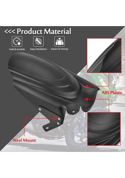 Kawasaki Versys Için Motosiklet Arka Çamurluk Çamurluk Sıçraması Guard 650 KLE650 2007-2024 Aksesuarlar (Yurt Dışından) modelleri