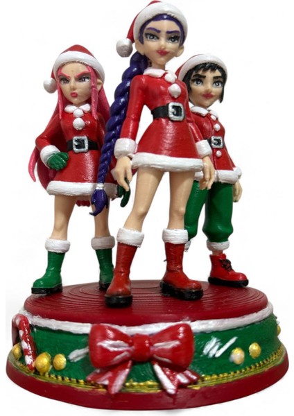 Noel Premium 3’lü Set – Zoey • Mira • Rumi Tarzı | El Boyama | Demon Hunters Esintili + Stand Hediye indirimleri