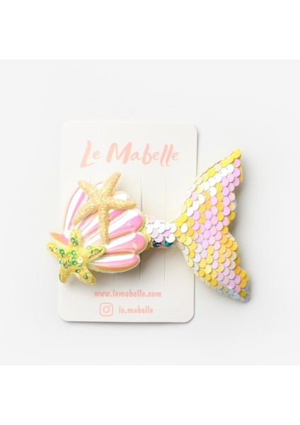 Sarı Pullu Deniz Kızı Kız Çocuk Klips Toka modelleri