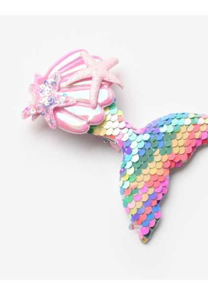 Çok Renkli Pullu Deniz Kızı Kız Çocuk Klips Toka fırsatları