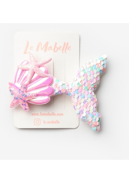 Ekru Pullu Deniz Kızı Kız Çocuk Klips Toka modelleri