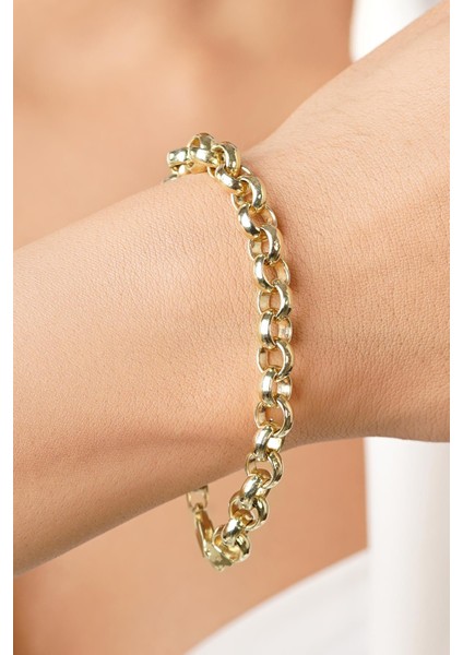 14 Ayar Altın Doch Zincir Bileklik 7.80 mm