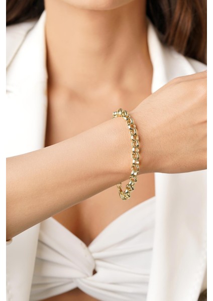 14 Ayar Altın Doch Zincir Bileklik 7.80 mm fiyatları