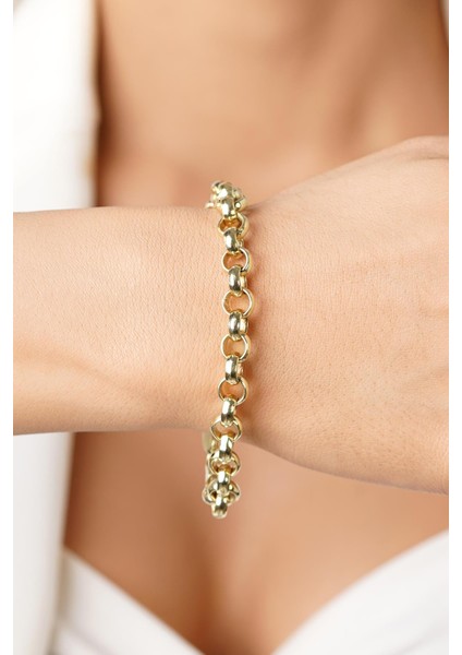 14 Ayar Altın Doch Zincir Bileklik 7.80 mm fırsatları