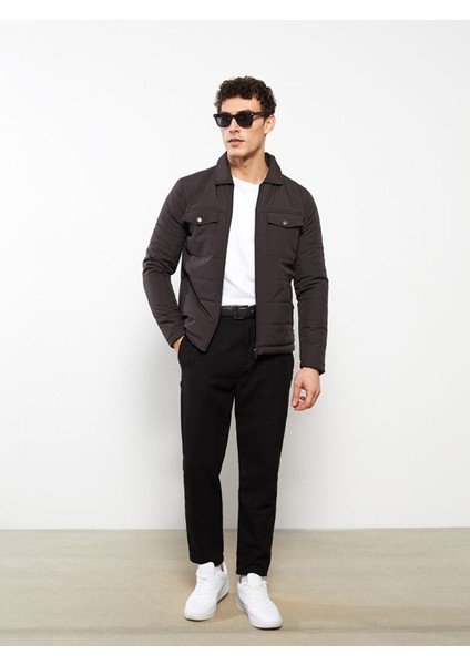 Yeni Sezon Standart Kalıp Gömlek Yaka Erkek Şişme Mont modelleri