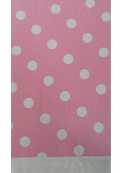 Pembe Puantiyeli Masa Örtüsü modelleri