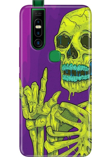 Infinix S5 Pro Kılıf Desenli Baskılı Tpu Rubber Kapak Iskelet 111