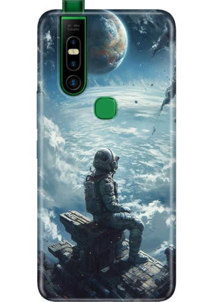 Infinix S5 Pro Kılıf Desenli Baskılı Tpu Rubber Kapak Galaksi Manzara