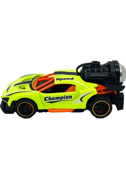 Spray Fonksiyonlu Pilli Metal Çek Bırak Araba Sesli Işıklı Yeşil fırsatları