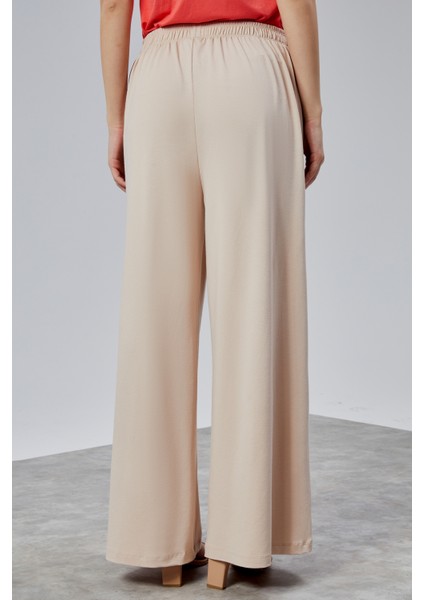 Kadın Lastikli Yüksek Bel Palazzo Pantolon fırsatları