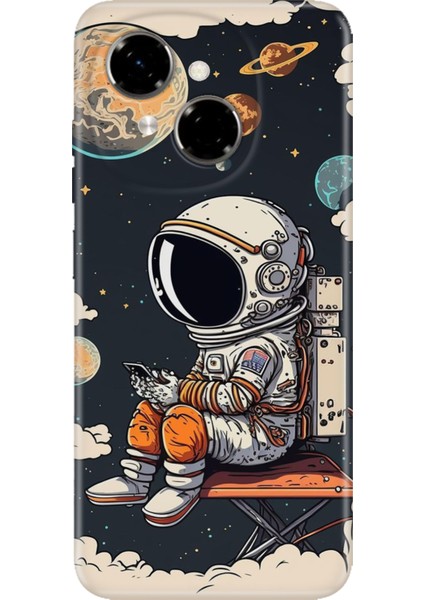 Tecno Spark Go 1 Kılıf Desenli Baskılı Tpu Rubber Kapak Astro