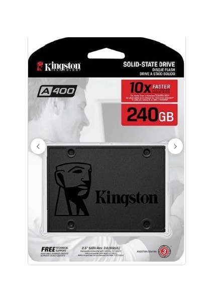 A400 Ssdnow 240GB 500MB-350MB Sata3 SSD