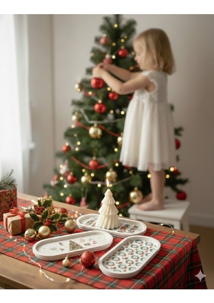 Christmas Yeni Yıl Yılbaşı Serisi - Beton ve Soya Hediye Seti 4 Parça | Flow Collection modelleri