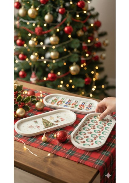 Christmas Yeni Yıl Yılbaşı Serisi - Beton ve Soya Hediye Seti 4 Parça | Flow Collection indirimleri