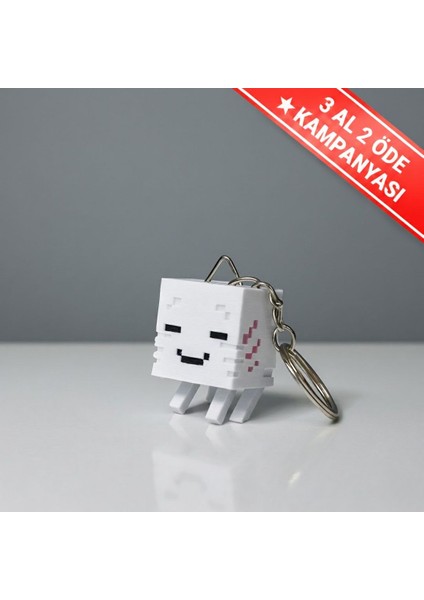 Minecraft Temalı Ghast Anahtarlık