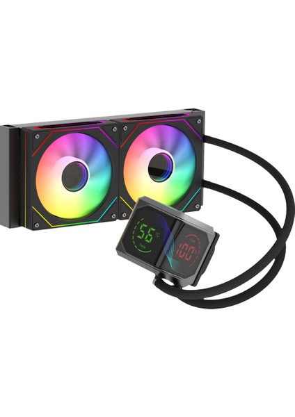 Sıght Pro 240B Argb Curved Ekran 240MM Siyah Işlemci Sıvı Soğutucu GB-LCS-SP240B