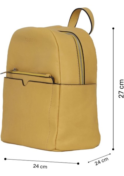 Sarı Deri Kadın Sırt Çantası 01WBE2611 01WBE2611 fiyatları