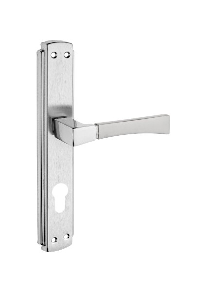 Viktorya Kol Aynalı Nikel Saten Yale Kapı Kolu