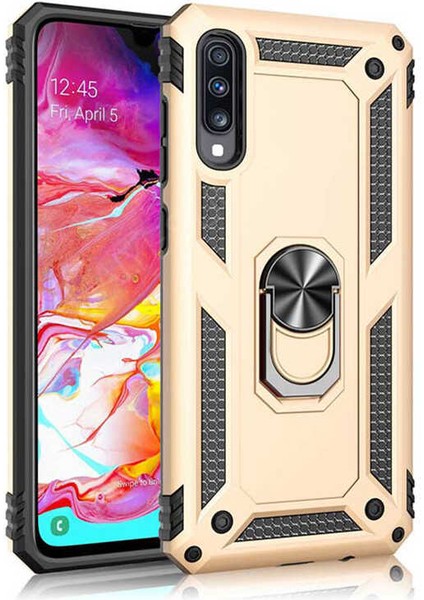 Huawei P Smart Pro 2019 Kılıf Vlmt Vega Kapak-Gold