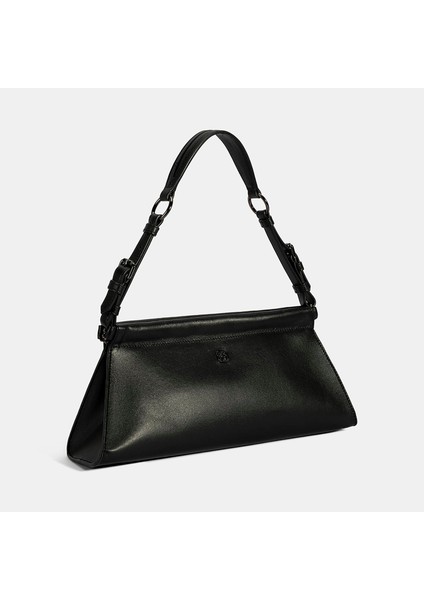 Kadın Siyah Deri Omuz Çantası fiyatları