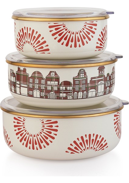 Spark 3 Lü Saklama Kabı Seti 6 Parça-Asorti fiyatları