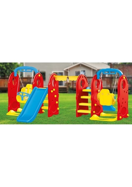 4 In 1 Oyun Parkı Eğlenceli Tasarım ile 123x156x170 cm Boyutunda indirimleri