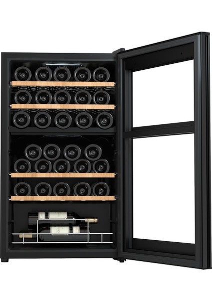 Çift Bölmeli Şarap Dolabı ve Soğutucu (34 Şişelik) fiyatları