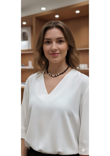 Esu Ahşap ve Kaplan Gözü Doğal Taş Bileklik ve Kolye Set fiyatları