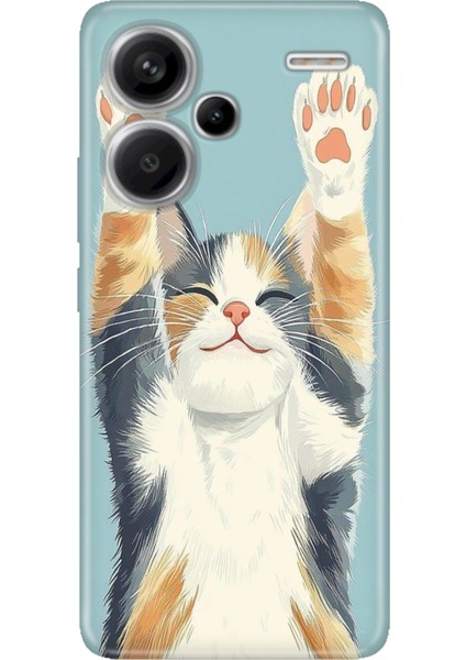 Xiaomi Redmi Note 13 Pro Plus 5g Kılıf Desenli Baskılı Tpu Rubber Kapak Eller Yukarı