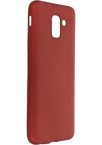 Samsung Galaxy J6 Kılıf First Silikon - Bordo