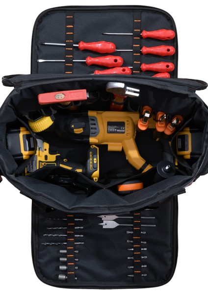 Orta Boy Ağır Hizmet Tipi Profesyonel Bez Alet ve Takım Çantası-Suya Dayanıklı ve Yüksek Mukavemetli fiyatları