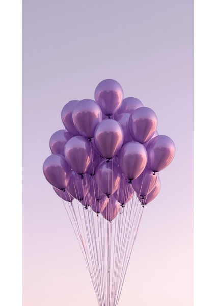 Metalik Lavanta Balon 25 Adet 11" 28CM Parti ve Doğum Günü Balonu fiyatları