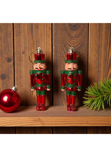 Yılbaşı Çam Ağacı Süsü Fındıkkıran Kurşun Asker 2'li