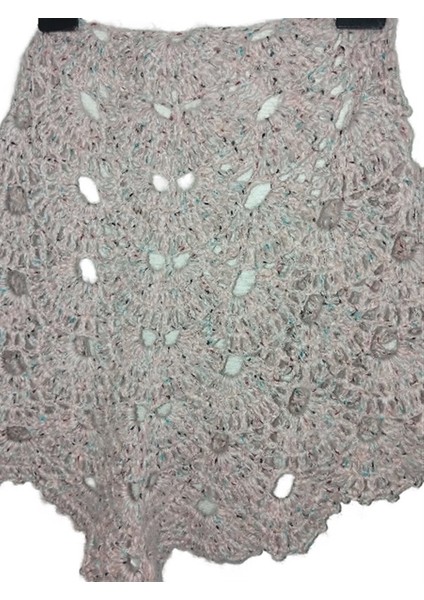 El Örgüsü Kırçıllı Virüs Modeli Pudra Orta Boy Şal fırsatları