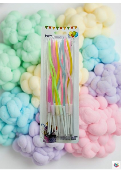 Dalgalı Mum Makaron 12'li Paket 16 cm