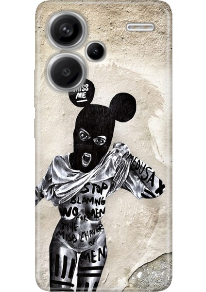 Xiaomi Redmi Note 13 Pro Plus 5g Kılıf Desenli Baskılı Tpu Rubber Kapak Artful Minnie