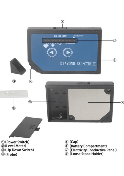 Elmas Test Cihazı Yüksek Doğruluklu Elmas Test Cihazı Kalem Mücevher Elmas Test Cihazı Profesyonel Elmas Seçici Elmas Test Cihazı Kiti (Yurt Dışından) fiyatları