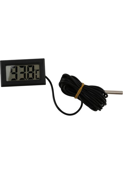 Termometre Dijital LCD -40 Santigrat Derece + 110 Santigrat Derece Sıcaklık Ölçüm Cihazı Sıcaklık Göstergesi, 2 Metre (Yurt Dışından)