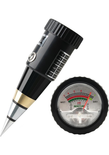 Elde Taşınabilir Toprak Nem Ph Ölçer Asitlik Nem Test Cihazı Metal Sensör Probu Pil Yok Higrometre Dikim Bahçe Aleti (Yurt Dışından)