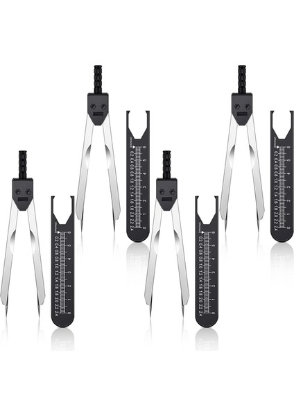 Ekg Kaliper Ekg Kaliperleri Cetvelli Ölçüm Aleti Elektrokardiyogram Çizim Bölücü Hemşirelik Için (Siyah) (Yurt Dışından)