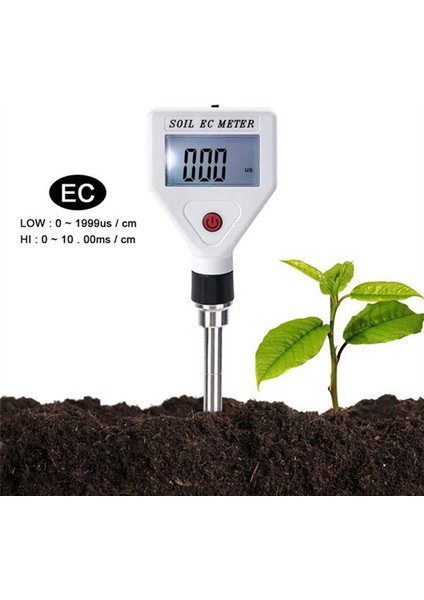 Ec Dedektör Toprak Analizörü -Iletkenlik Testi Saksı Dikimi Ec Ölçer Çiçek ve Bitki Tarım Dedektörü -Beyaz (Yurt Dışından) fiyatları