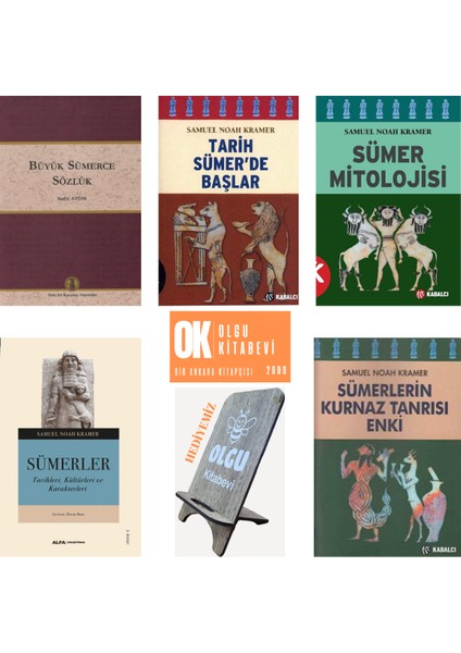 Sümerler - Büyük Sümerce Sözlük - Tarih Sümer’de Başlar - Sümer Mitolojisi / 5 Kitap Set
