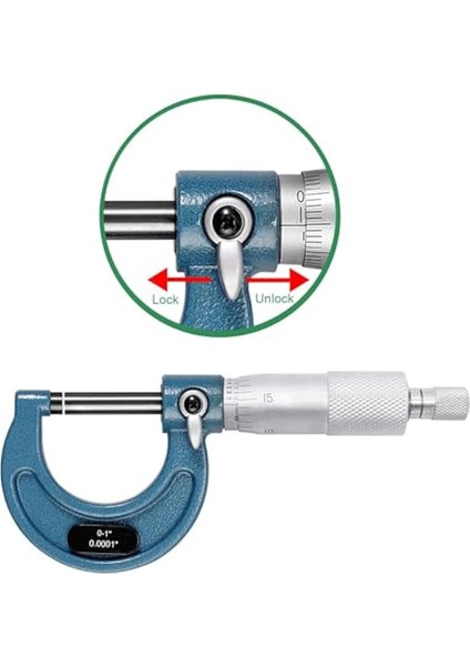 Dış Mikrometre, 0-1 Inç Makinist Mikrometresi, 0.0001 Inç Dereceli Mikrometre Seti, Hassas Mikrometre Makinist Aleti (Yurt Dışından) modelleri