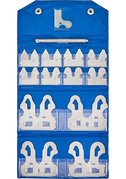 26 Adet Yarıçap Ölçme Seti Kesirli 1/64-1/2 Inç Tutuculu Mastar, Yarıçap Ölçme Aracı (Yurt Dışından)